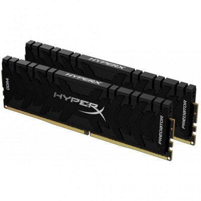 Модуль пам'яті для комп'ютера DDR4 64GB (2x32GB) 3200 MHz HyperX Predator Black Kingston Fury (ex.HyperX) (HX432C16PB3K2/64)