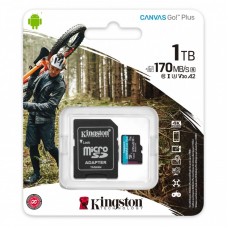 Карта пам'яті Kingston microSD 1TB C10 UHS-I U3 A2 R170/W90MB/s + SD Карта пам'яті Kingston microSD 1TB C10 UHS-I U3 A2 R170/W90MB/s + SD