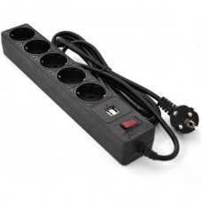 Мережевий фільтр живлення PATRON 3m (SP-53) + 2 USB 2.0, 2.1A , 5 роз. BLACK (EXT-PN-SP-53-USB) Мережевий фільтр живлення PATRON 3m (SP-53) + 2 USB 2.0, 2.1A , 5 роз. BLACK (EXT-PN-SP-53-USB)