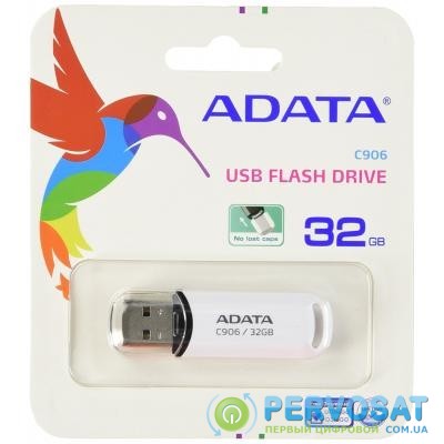 USB флеш накопитель ADATA 32GB C906 White USB 2.0 (AC906-32G-RWH)