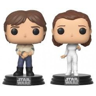 Funko Коллекционная фигурка Funko POP! Bobble: Star Wars: 2PK Han &amp; Leia 46770