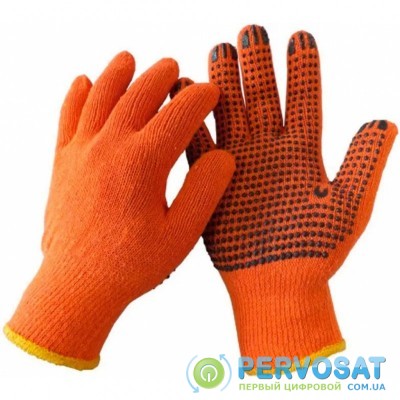 Защитные перчатки WERK ХБ ор., Черная точка (WE2129)