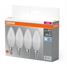 Набір ламп 4шт OSRAM LED E14 4.9Вт 4000К 470Лм B40 Набір ламп 4шт OSRAM LED E14 4.9Вт 4000К 470Лм B40