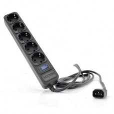 Мережевий фільтр живлення Merlion 5 розеток, 4.5м, UPS (UPS B545) Мережевий фільтр живлення Merlion 5 розеток, 4.5м, UPS (UPS B545)