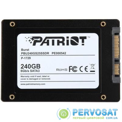 Накопитель SSD 2.5" 240GB Patriot (PBU240GS25SSDR)