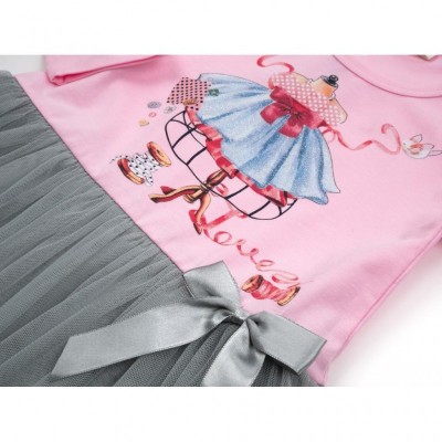 Плаття Breeze з фатіновой спідницею (12710-128G-pink)
