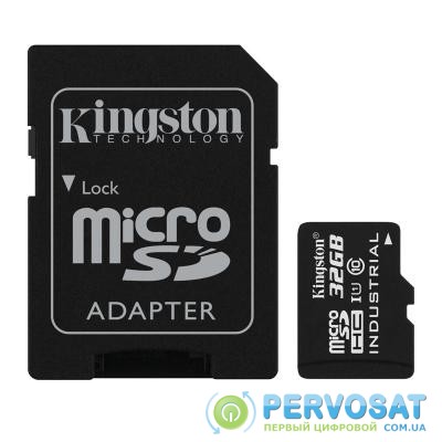 Карта памяти Kingston 32Gb microSDHC class 10 UHS-I Industrial (SDCIT/32GB)