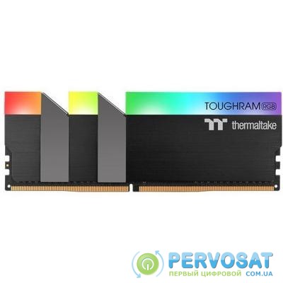 Модуль памяти для компьютера DDR4 16GB (2x8GB) 3200 MHz Toughram Black RGB ThermalTake (R009D408GX2-3200C16A)