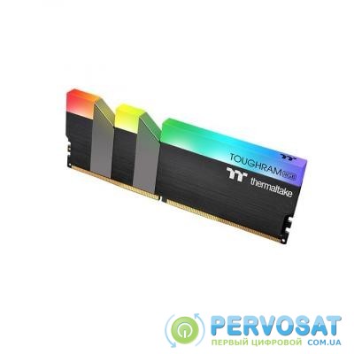 Модуль памяти для компьютера DDR4 16GB (2x8GB) 3200 MHz Toughram Black RGB ThermalTake (R009D408GX2-3200C16A)