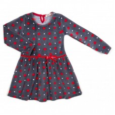 Плаття Breeze з сердечками (15245-116G-gray) Плаття Breeze з сердечками (15245-116G-gray)