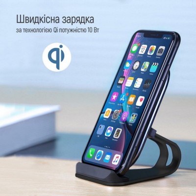 Зарядное устройство ColorWay Wireless Stand 10W Blue (CW-CHW30Q-BL)