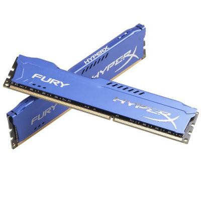 Модуль памяти для компьютера DDR3 8Gb (2x4GB) 1600 MHz HyperX Fury Blu Kingston Fury (ex.HyperX) (HX316C10FK2/8)