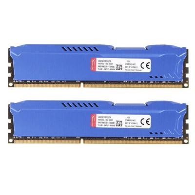 Модуль памяти для компьютера DDR3 8Gb (2x4GB) 1600 MHz HyperX Fury Blu Kingston Fury (ex.HyperX) (HX316C10FK2/8)