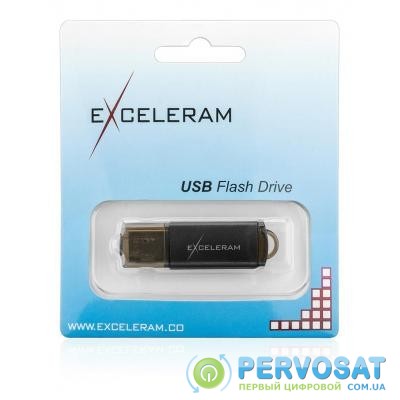 USB флеш накопитель eXceleram 64GB A3 Series Black USB 2.0 (EXA3U2B64)