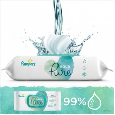 Вологі серветки Pampers Aqua Pure 48 (8001090603326) Вологі серветки Pampers Aqua Pure 48 (8001090603326)