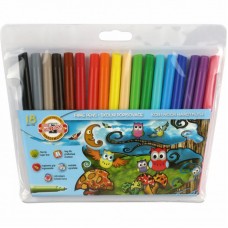 Фломастери Koh-i-Noor Совенята, 18 кольорів, блістер (1012ET/18) Фломастери Koh-i-Noor Совенята, 18 кольорів, блістер (1012ET/18)