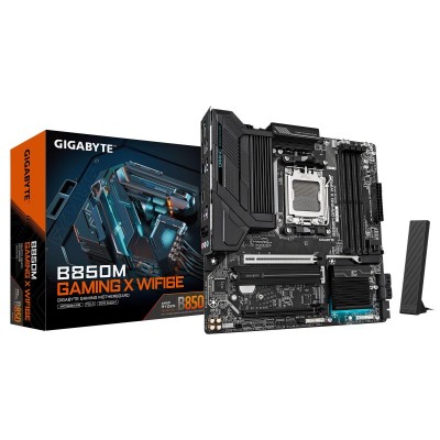 Материнська плата GIGABYTE B850M GAMING X WF6E sAM5 B850 4xDDR5 M.2 Wi-Fi BT HDMI DP mATX Материнська плата GIGABYTE B850M GAMING X WF6E sAM5 B850 4xDDR5 M.2 Wi-Fi BT HDMI DP mATX