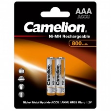 Акумулятор Camelion AAA 800mAh Ni-MH * 2 R03-2BL (NH-AAA800BP2) Акумулятор Camelion AAA 800mAh Ni-MH * 2 R03-2BL (NH-AAA800BP2)