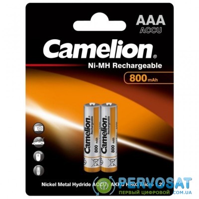 Аккумулятор Camelion AAA 800mAh Ni-MH * 2 R03-2BL (NH-AAA800BP2)