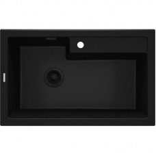 Мийка кухонна Deante Eridan, граніт, прямокутна, без крила, 800х500х214мм, чаша - 1, врізна, чорна Мийка кухонна Deante Eridan, граніт, прямокутна, без крила, 800х500х214мм, чаша - 1, врізна, чорна