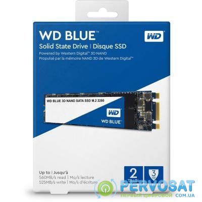 Накопитель SSD M.2 2280 2TB WD (WDS200T2B0B)