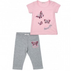 Набір дитячого одягу Breeze з метеликом (14238-134G-pink) Набір дитячого одягу Breeze з метеликом (14238-134G-pink)