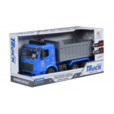 Same Toy Машинка инерционная Truck Самосвал (синий) со светом и звуком