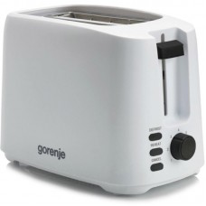 Тостер Gorenje, 850Вт, функц. розморожування, автовідключення, пластик, білий Тостер Gorenje, 850Вт, функц. розморожування, автовідключення, пластик, білий