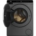 Пральна машина Haier фронтальна, 5кг, 1200, A, 42.3см, дисплей, інвертор, люк чорний, Wi-Fi, висота 70см, cріблястий