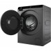 Пральна машина Haier фронтальна, 5кг, 1200, A, 42.3см, дисплей, інвертор, люк чорний, Wi-Fi, висота 70см, cріблястий
