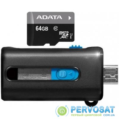 Карта памяти ADATA 64GB microSD class 10 UHS-I (AUSDX64GUICL10-ROTGMBK)