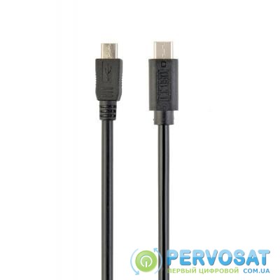 Дата кабель USB Type-C to Micro 5P 3.0m Cablexpert (CCP-USB2-mBMCM-10)