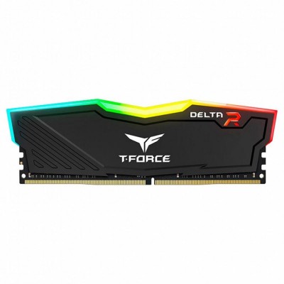 Модуль памяти для компьютера DDR4 8GB 3200 MHz T-Force Delta Black RGB Team (TF3D48G3200HC16C01)