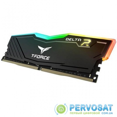 Модуль памяти для компьютера DDR4 8GB 3200 MHz T-Force Delta Black RGB Team (TF3D48G3200HC16C01)