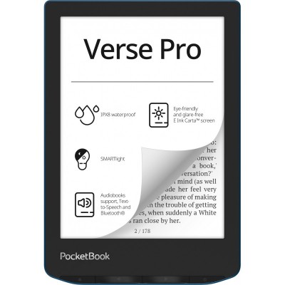 Электронная книга PocketBook 634 Verse Pro, Azure