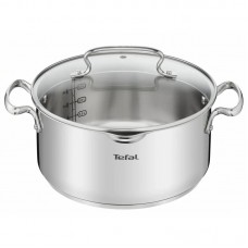 Каструля Tefal DUETTO+, 5л, з кришкою, нержавюча сталь, скло Каструля Tefal DUETTO+, 5л, з кришкою, нержавюча сталь, скло
