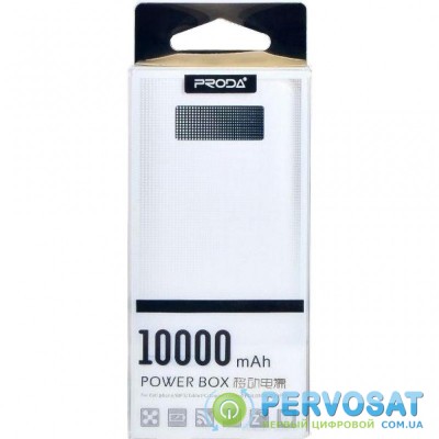 Батарея универсальная Remax Proda Series 10000mAh 2USB-1A&2A white (PPL-11-WHITE)