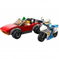 Конструктор LEGO City Переслідування автомобіля на поліцейському мотоциклі Конструктор LEGO City Переслідування автомобіля на поліцейському мотоциклі
