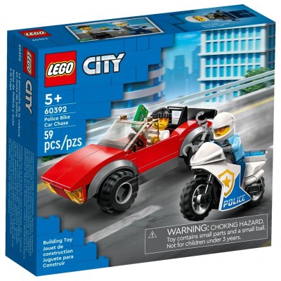 Конструктор LEGO City Переслідування автомобіля на поліцейському мотоциклі
