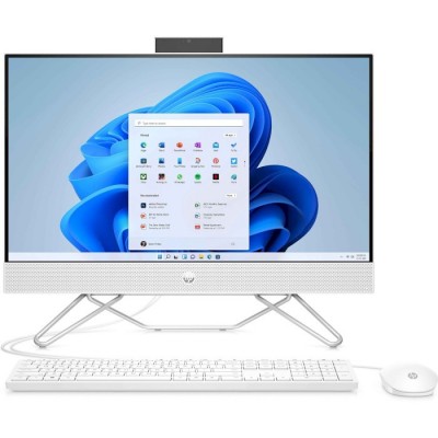 Комп'ютер персональний моноблок HP 205-G8 23.8&quot; FHD IPS AG, AMD R3-5300U, 8GB, F256GB, UMA, WiFi, кл+м, 2р, DOS, білий