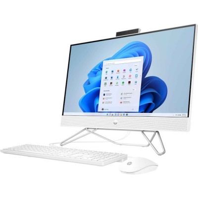 Комп'ютер персональний моноблок HP 205-G8 23.8&quot; FHD IPS AG, AMD R3-5300U, 8GB, F256GB, UMA, WiFi, кл+м, 2р, DOS, білий