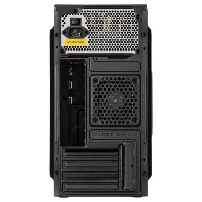 Корпус 2E TeamX TMX03 з БЖ 2E ATX400W, 2xUSB2.0, 1x80мм, VGA 220мм, mATX, чорний