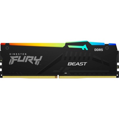 Пам'ять ПК Kingston DDR5   8GB 5200 FURY  Beast  RGB