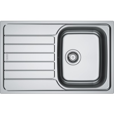 Мийка кухонна Franke Spark, нерж.сталь, прямокутник, з крилом, 780х500х340мм, чаша - 1, врізна, SKL 611-78, нерж декор