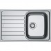 Мийка кухонна Franke Spark, нерж.сталь, прямокутник, з крилом, 780х500х340мм, чаша - 1, врізна, SKL 611-78, нерж декор
