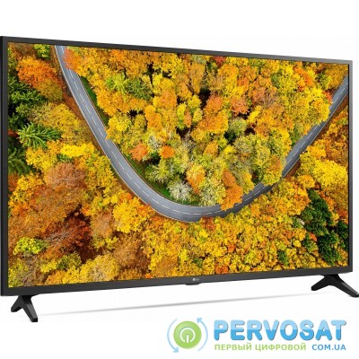 Телевiзор 55&quot; LED 4K LG 55UP75006LF Smart, WebOS, Чорний