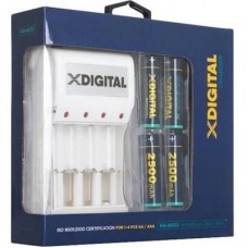 Зарядний пристрій для акумуляторів X-DIGITAL KN-8003 + 4 Ni-MH 2500mAh Зарядний пристрій для акумуляторів X-DIGITAL KN-8003 + 4 Ni-MH 2500mAh