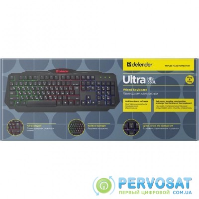 Клавиатура Defender Ultra HB-330L RU Black (45330)