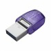 Накопичувач Kingston 128GB USB 3.2 Gen1 + Type-C DT microDuo 3C R200MB/s