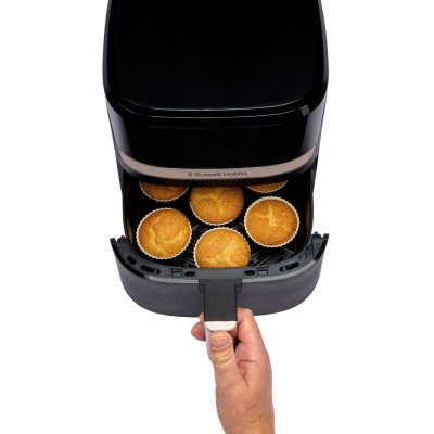 Мультипіч Russell Hobbs SatisFry 1300Вт, чаша-4.3л, сенсорне управл., 9 авто. программ, пластик, чорний Мультипіч Russell Hobbs SatisFry 1300Вт, чаша-4.3л, сенсорне управл., 9 авто. программ, пластик, чорний